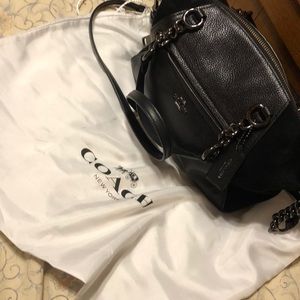 COACH Prairie Satchel leather/suede